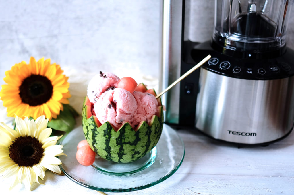 Vacuum Watermelon Sherbet recipe by TESCOM