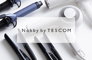 サロンNo.1のヘアードライヤーとヘアーアイロンのNobbyby TESCOMシリーズ